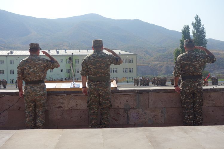 Panzerregiment der Streitkräfte der Republik Arzach bei Stepanakert. Foto: Privat