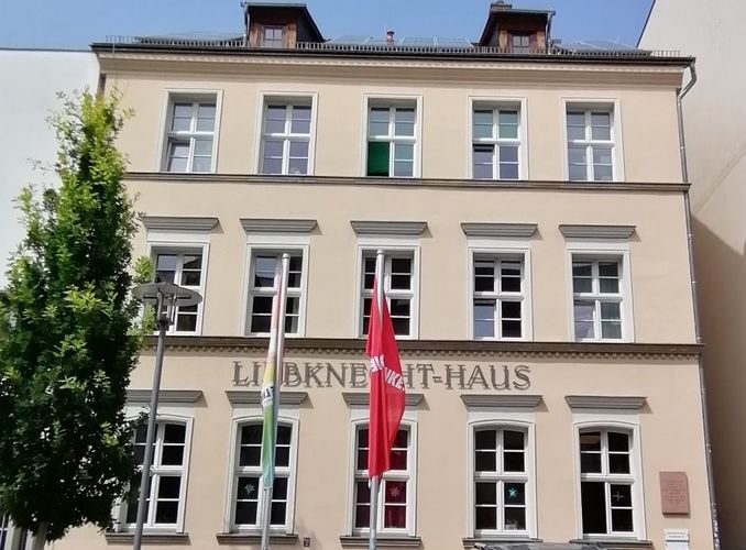 Zu sehen ist das Geburtshaus Karl Liebnechts in der Braustraße 15.