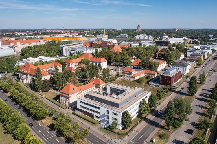 Luftbild der Veterinärmedizinische Fakultät der Universität Leipzig.