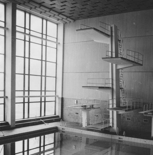 Die Sprungturmhalle im Jahr 1972