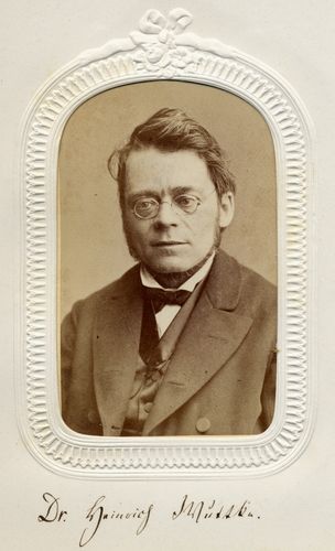 Zu sehen ist Heinrich Wuttke, Professor für historische Hilfswissenschaften im Jah 1841