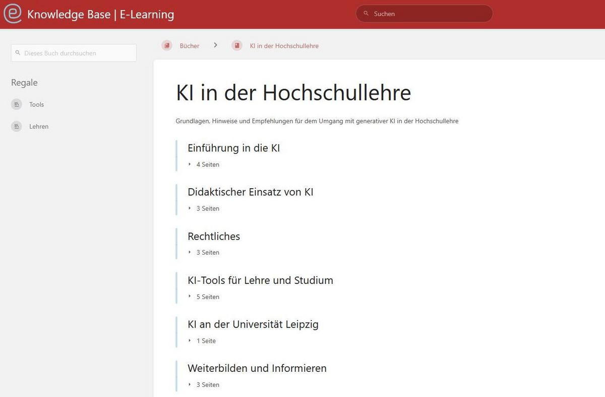 zur Vergrößerungsansicht des Bildes: Screenshot einer Knowledge-Base-Seite.